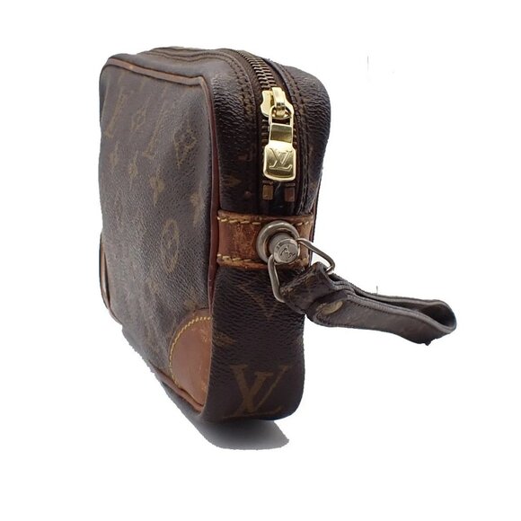 LOUIS VUITTON Marly Dragonne PM Clutch Hand Bag Monogram Leather M51827 04EF462 - Picture 4 of 14